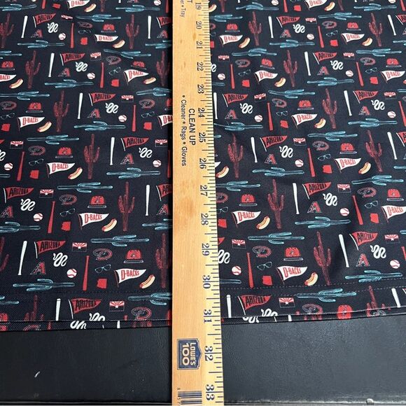 SGA Arizona Diamondbacks Fathers Day Black and Red Team Patterned Polo 0723 - Picture 10 of 10